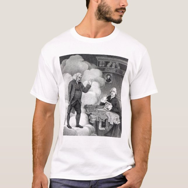 Boswell och spöken av Samuel Johnson Tee Shirt (Framsida)