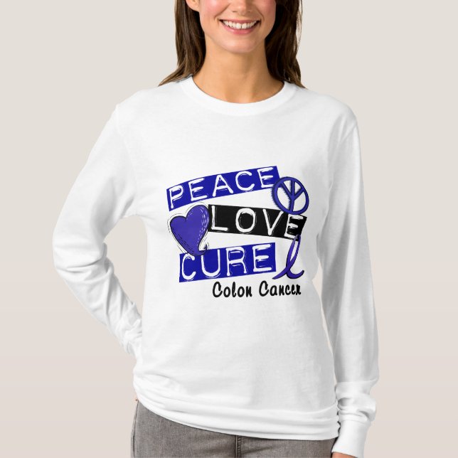 BOT 1 för KÄRLEK för koloncancerFRED Tee Shirt (Framsida)
