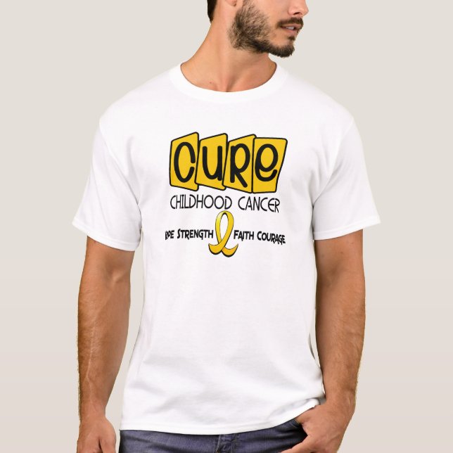 BOT för barndomcancermedvetenhet Tee Shirt (Framsida)