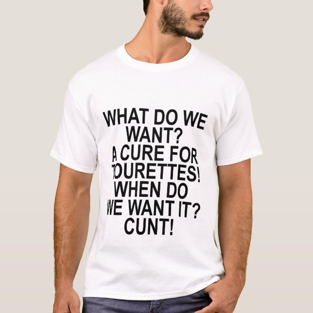 Bot för den Tourettes humorn T-Shirt.png T-shirt (Framsida)
