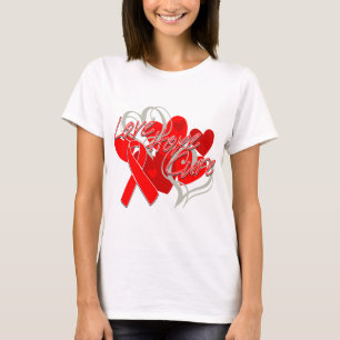 Bot för hjärtsjukdomkärlekhopp tee shirt