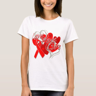 Bot för hjärtsjukdomkärlekhopp tee shirt