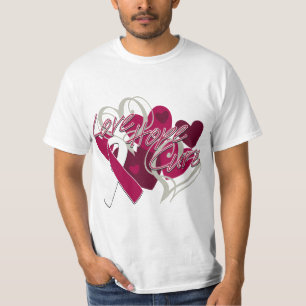 Bot för hopp för halscancerkärlek tee shirt