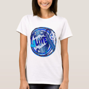 BOT för KÄRLEK för aldMEDVETENHETFRED T-shirt