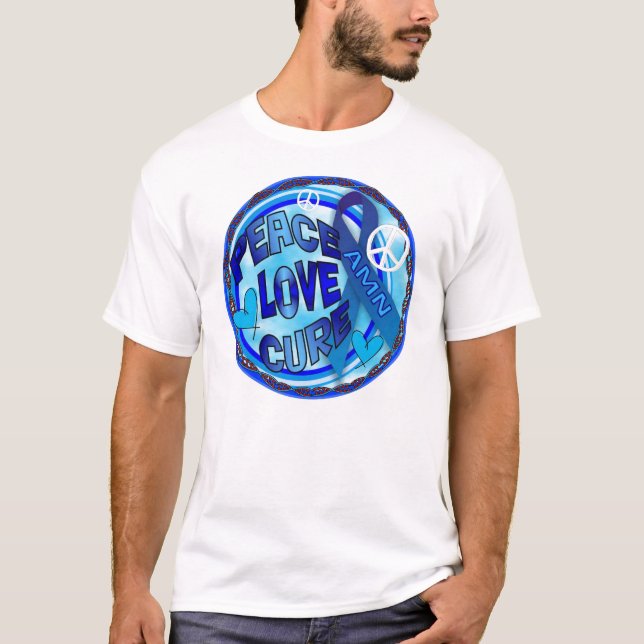 BOT FÖR KÄRLEK FÖR AMN-MEDVETENHETFRED T-SHIRT (Framsida)