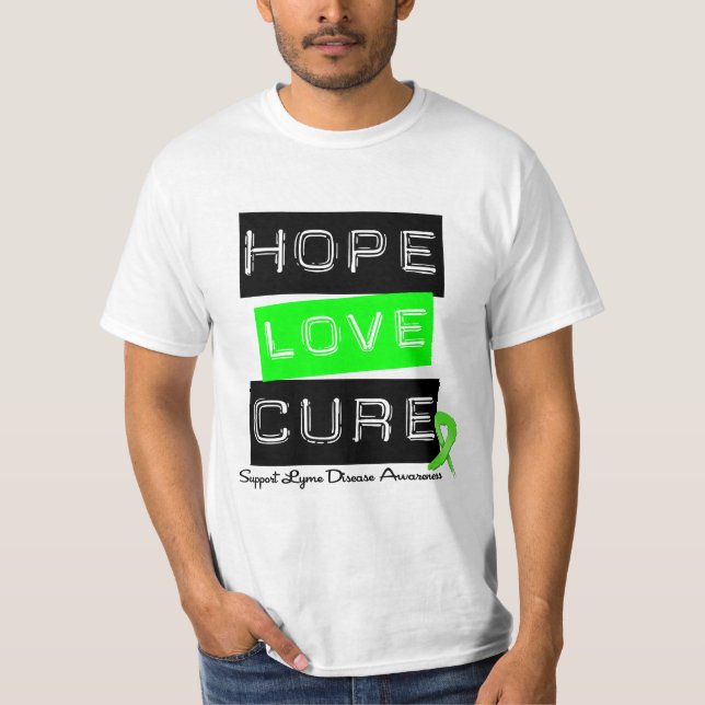 Bot för kärlek för Lyme sjukdomhopp Tee Shirt (Framsida)