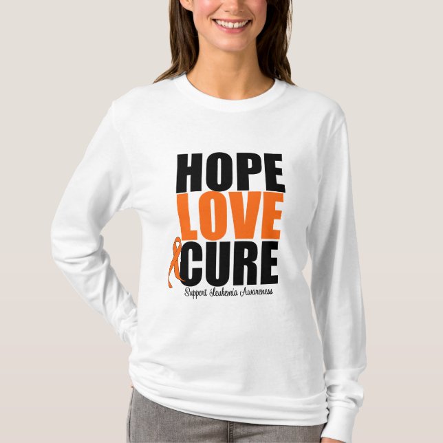 Bot för Leukemiahoppkärlek Tee Shirt (Framsida)
