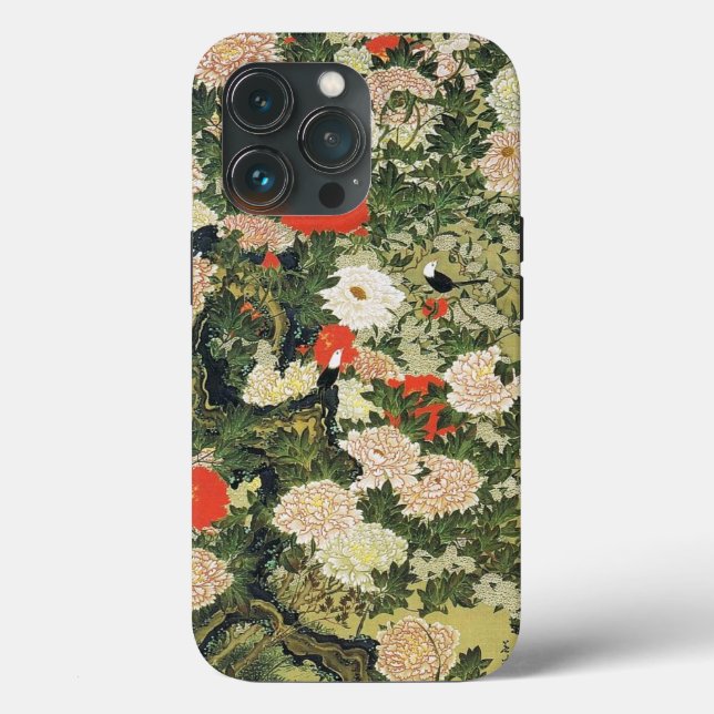 Botan Shoukinzu Colorful Blommigt Flowers Mönster (Baksida )