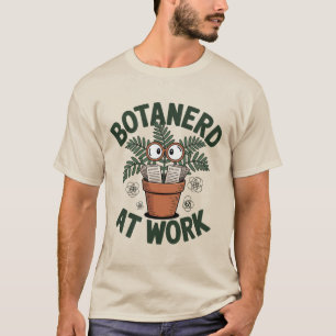 Botanerd på Grönten Funny Plant Nerd Tecknad T Shirt