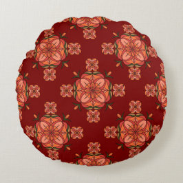 Botanic Bloom Round Pillow Rund Kudde