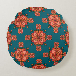 Botanic Bloom Round Pillow Rund Kudde
