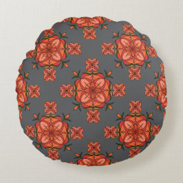 Botanic Bloom Round Pillow Rund Kudde