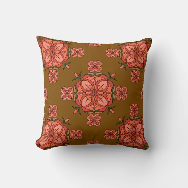 Botanic Bloom Throw Pillow Kudde (Framsida)