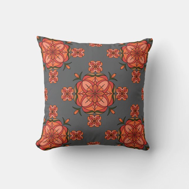 Botanic Bloom Throw Pillow Kudde (Framsida)