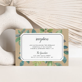 Botanica Kraft Mottagning Kuvert Kort