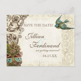 Botanica Wedding Ensemble - Kräm Tan Meddelande Vykort