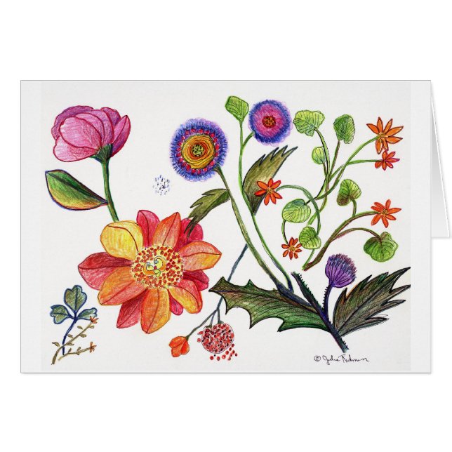 botanical45 hälsningskort (Framsidan Horizontal)