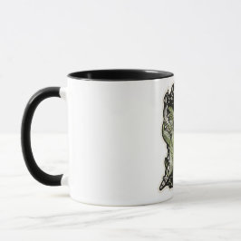 Botanical Aesthetic Green Embroidery Style mugs Mugg