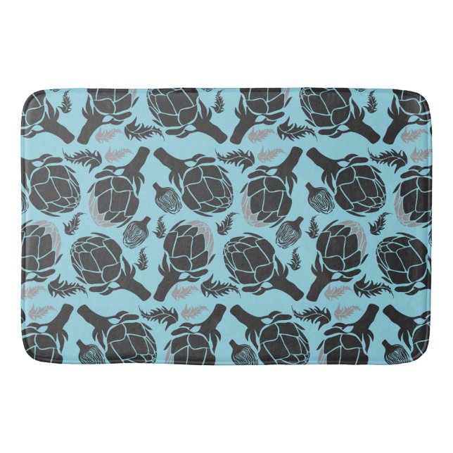 Botanical Artichoke Art Home Decor Badrumsmatta (Framsidan)