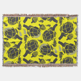 Botanical Artichoke Art Home Decor Filt