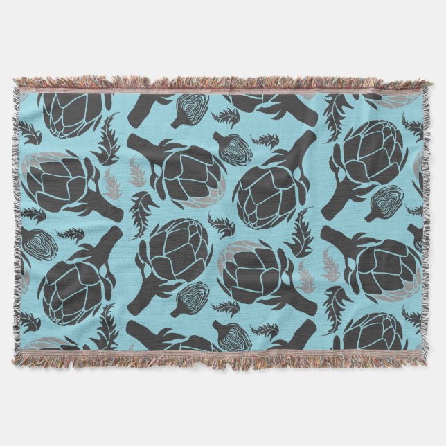Botanical Artichoke Art Home Decor Filt (Framsidan)