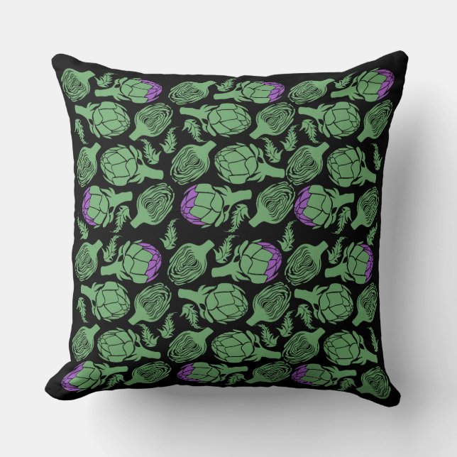 Botanical Artichoke Art Home Decor Kudde (Framsida)