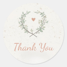 Botanical Baby Shower Favor Tags – Minimal Runt Klistermärke