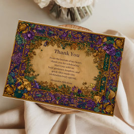 Botanical Baroque Mardi Gras Masquerade Tack Kort