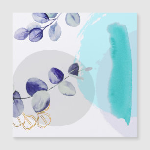 Botanical Boho Cyan Lila