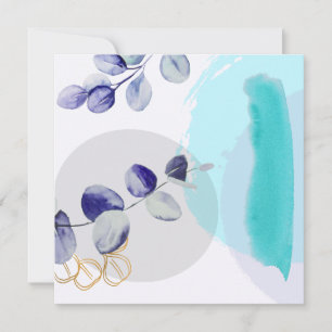 Botanical Boho Cyan Lila