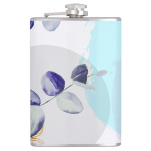Botanical Boho Cyan Lila Fickplunta