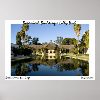 Botanical Byggnad Lilly Pond Poster