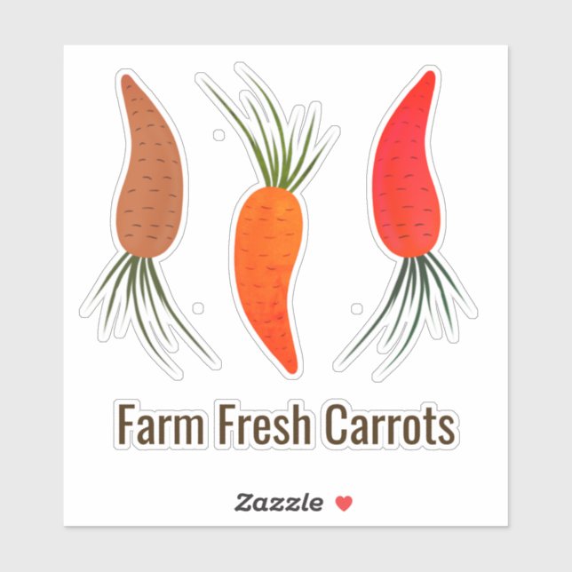 Botanical Carrots Collection  Klistermärken (Ark)