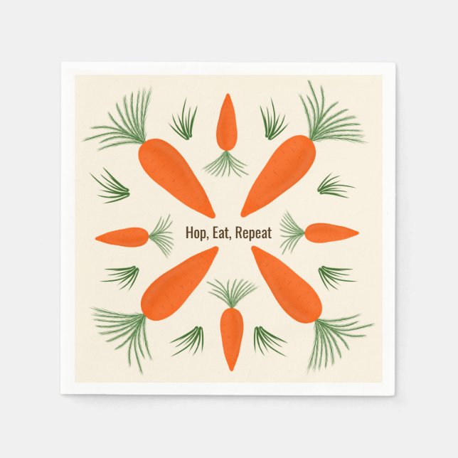 Botanical Carrots Collection Pappersservett (Framsidan)