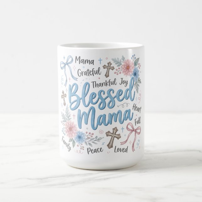 Botanical Coquette Mother's Day/Blessed Mama Kaffemugg (Center)