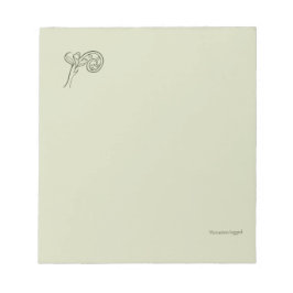 Botanical Dark Academia Minimalist Garden Reader Anteckningsblock