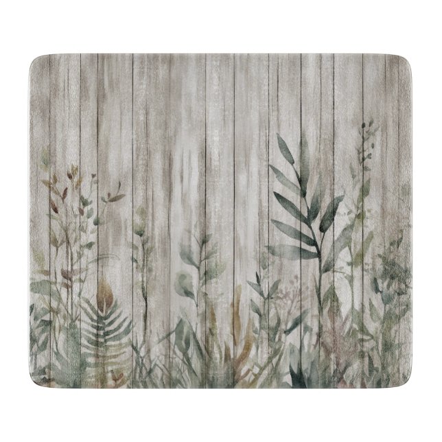 Botanical Foliage Farmhouse Barn Wood look (Framsidan)