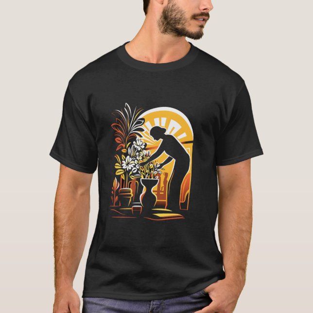 Botanical Garden Gardening Gardener Plant T Shirt (Framsida)