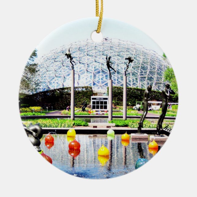 Botanical Garden St Louis, St Louis Julgransprydnad Keramik (Framsidan)