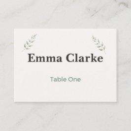Botanical Garden Wedding Place Cards Placeringskort