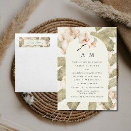 Botanical Garden Wedding Return Address Returadress Etikett