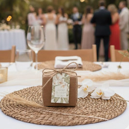 Botanical Garden Wedding  Thank You Favor Presentetikett