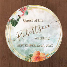 Botanical Guest of Wedding Cruise Door Magnet