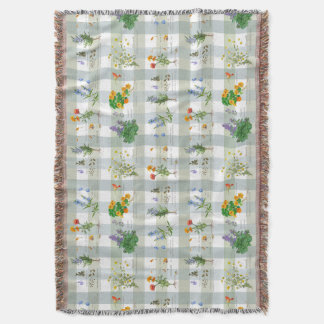 Botanical Herbal checkered Filt