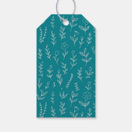 Botanical Leaf Nature Presentetikett