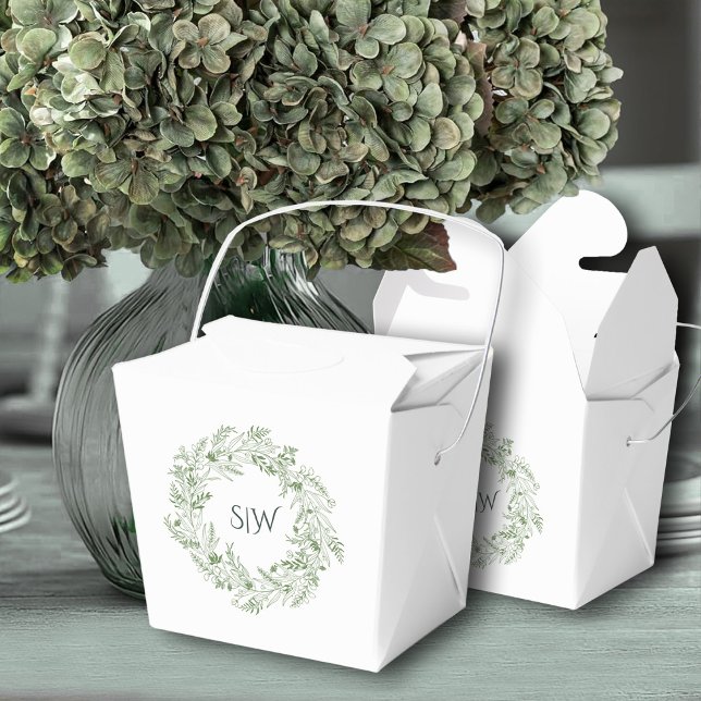 Botanical Leaves Wreath Thank You Presentaskar (Skapare uppladdad)