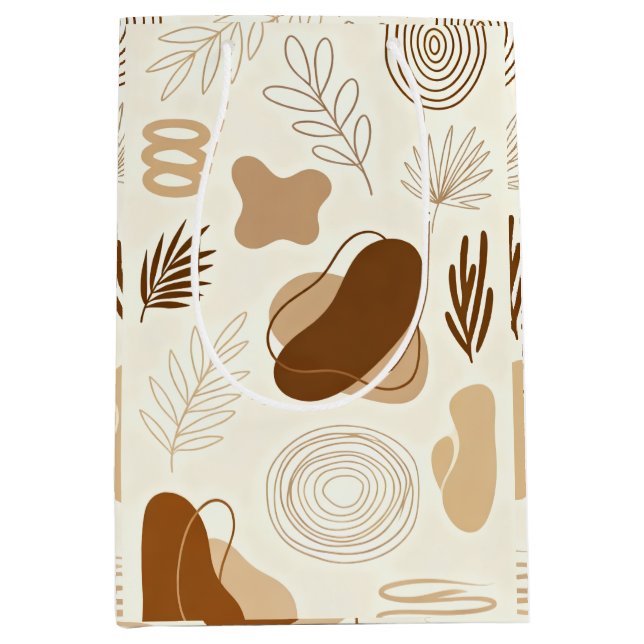 Botanical Line Art Paper Bag (Framsidan)