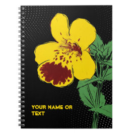 Botanical Mischief: The Magic Monkey Flower PopArt Anteckningsbok