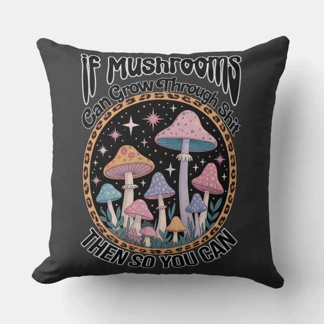 Botanical Mushroom Kudde (Framsida)