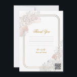 Botanical Outline Sage Blush Floral Wedding Sign Inbjudningar<br><div class="desc">Thank You Card. Check out other items in this matching suite.</div>